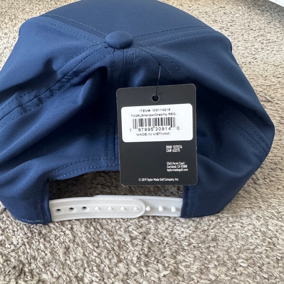 NWT TaylorMade Horizon Team Patch Golf Hat Navy Adjustable 58cm - Picture 3 of 6